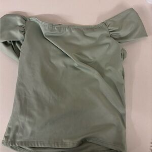 gaze Sage Green Off-Shoulder Camisole